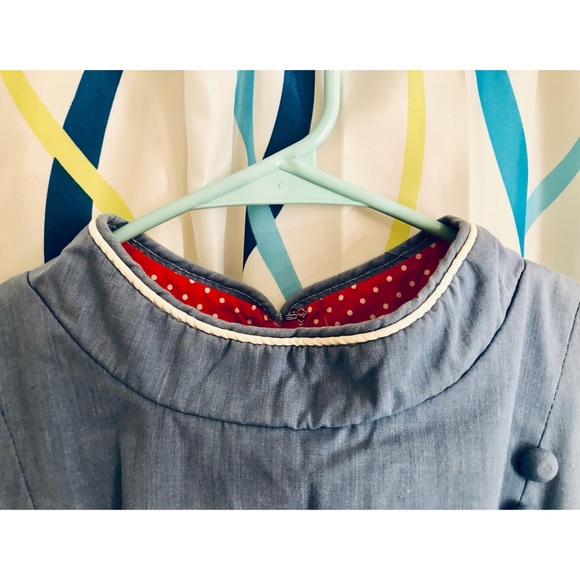 VINTAGE! Muslin Chambray Dress - Picture 5 of 15